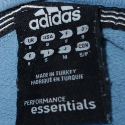 Womens UK Size S adidas Blue Full Zip Hoodie