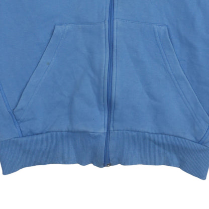 Womens UK Size S adidas Blue Full Zip Hoodie