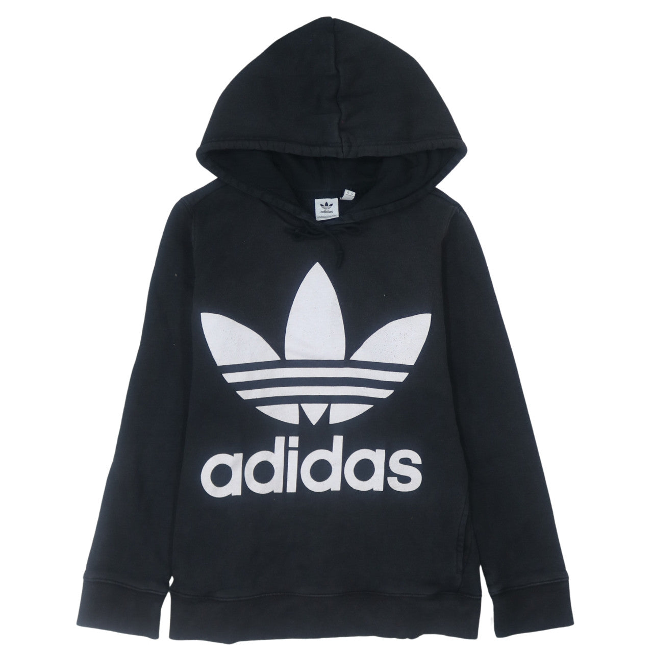 Womens UK Size 14 adidas Black Pullover Hoodie
