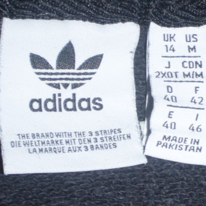 Womens UK Size 14 adidas Black Pullover Hoodie