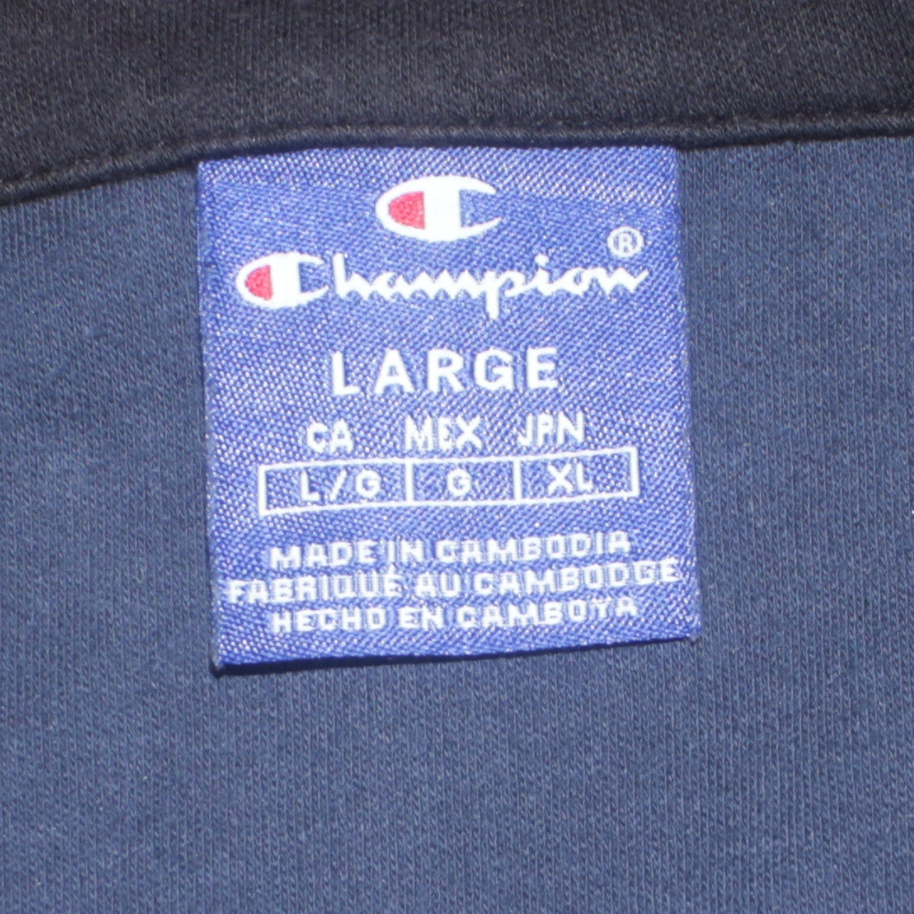 Mens UK Size L Champion Multicoloured Pullover Hoodie