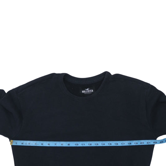 Mens UK Size S Hollister Black Pullover Sweatshirt