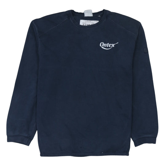 Mens UK Size L Russell Blue Pullover Sweatshirt
