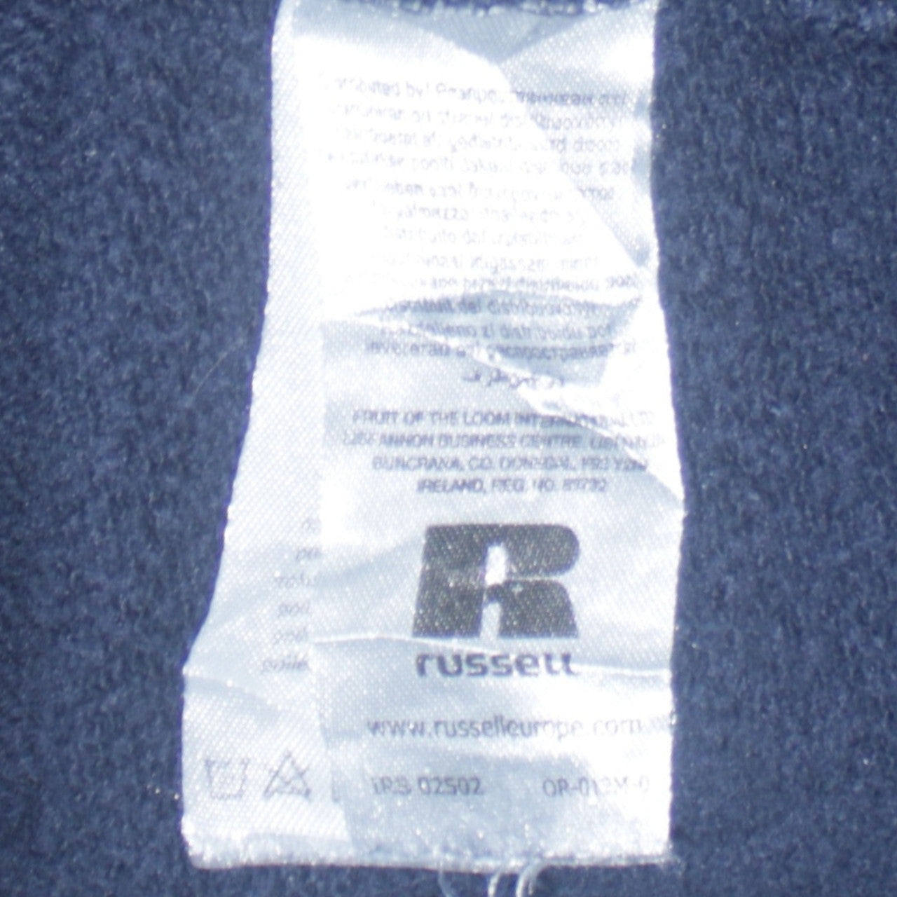 Mens UK Size L Russell Blue Pullover Sweatshirt