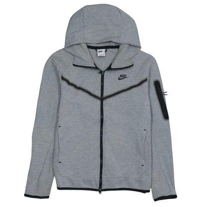Mens UK Size S Nike Grey Full Zip Hoodie