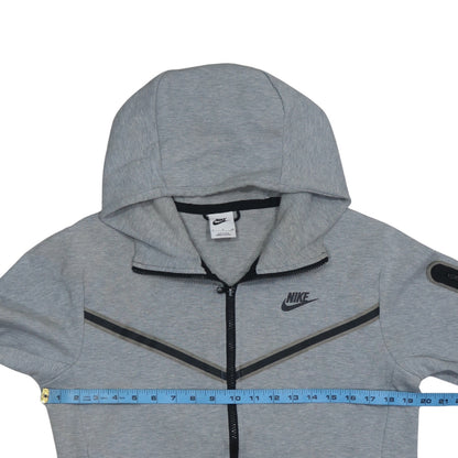 Mens UK Size S Nike Grey Full Zip Hoodie