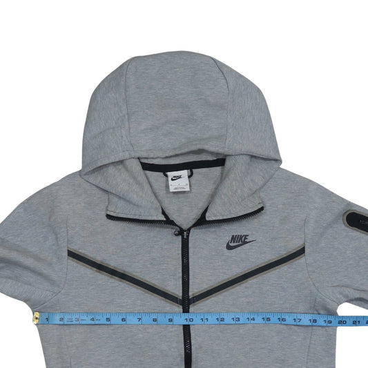 Mens UK Size S Nike Grey Full Zip Hoodie
