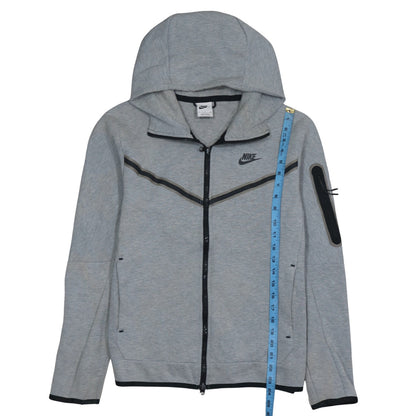 Mens UK Size S Nike Grey Full Zip Hoodie