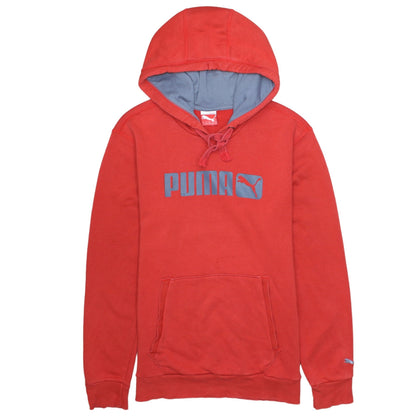 Mens UK Size S PUMA Red Pullover Hoodie