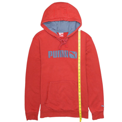 Mens UK Size S PUMA Red Pullover Hoodie