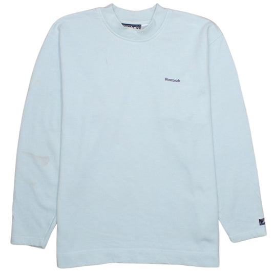 Womens UK Size 10 Reebok Blue Pullover Sweatshirt