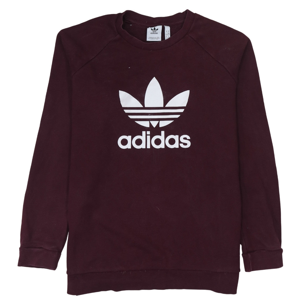 Womens UK Size XL adidas Red Pullover Sweatshirt