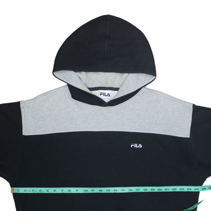 Mens UK Size L FILA Black Pullover Hoodie