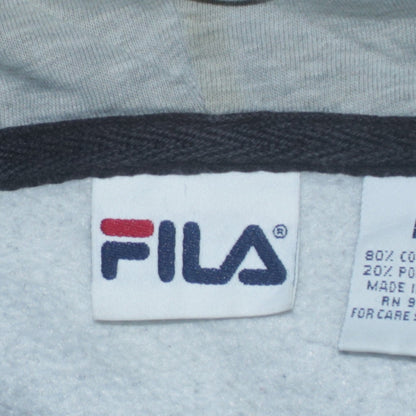 Mens UK Size L FILA Black Pullover Hoodie