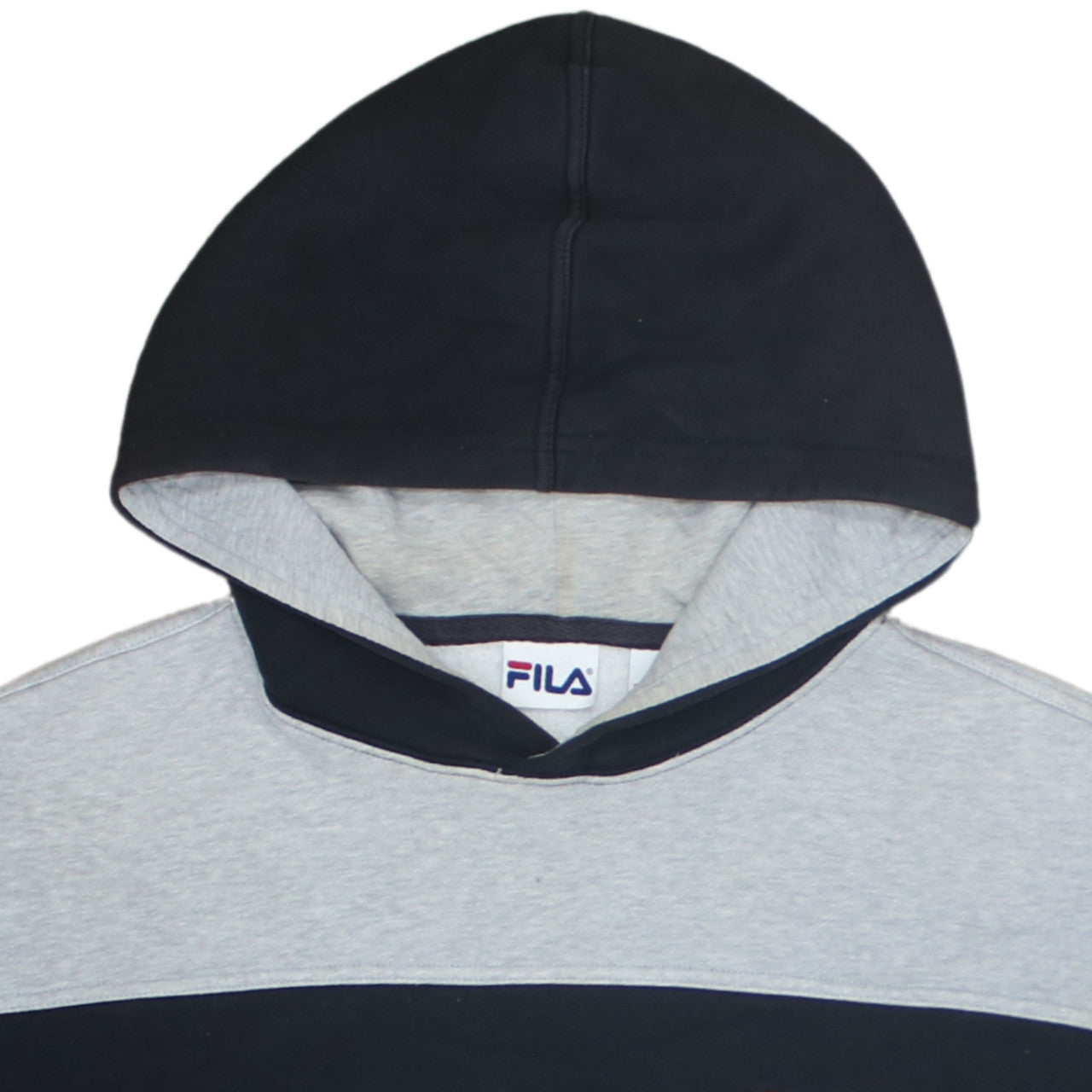 Mens UK Size L FILA Black Pullover Hoodie