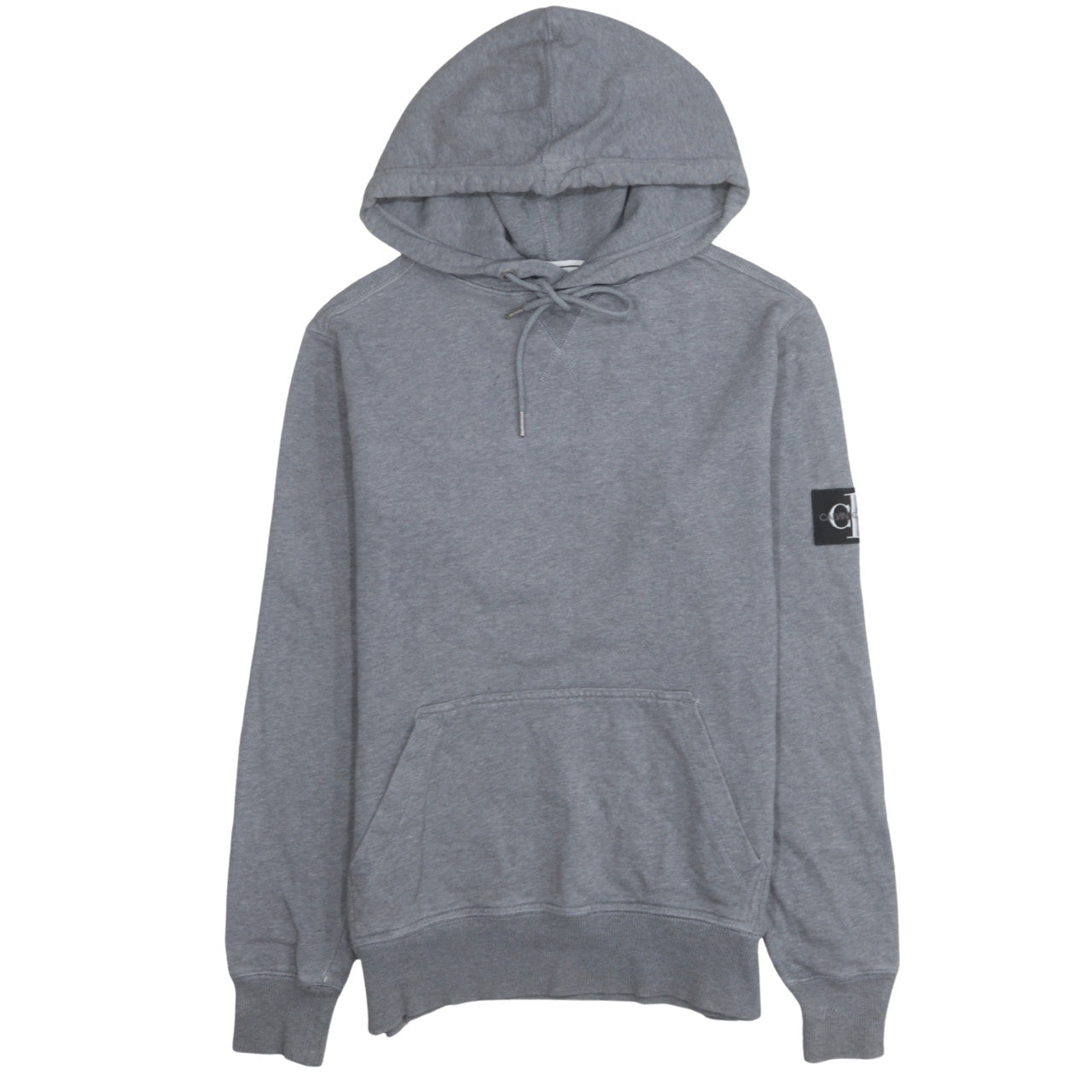 Mens UK Size S Calvin Klein Jeans Grey Pullover Hoodie