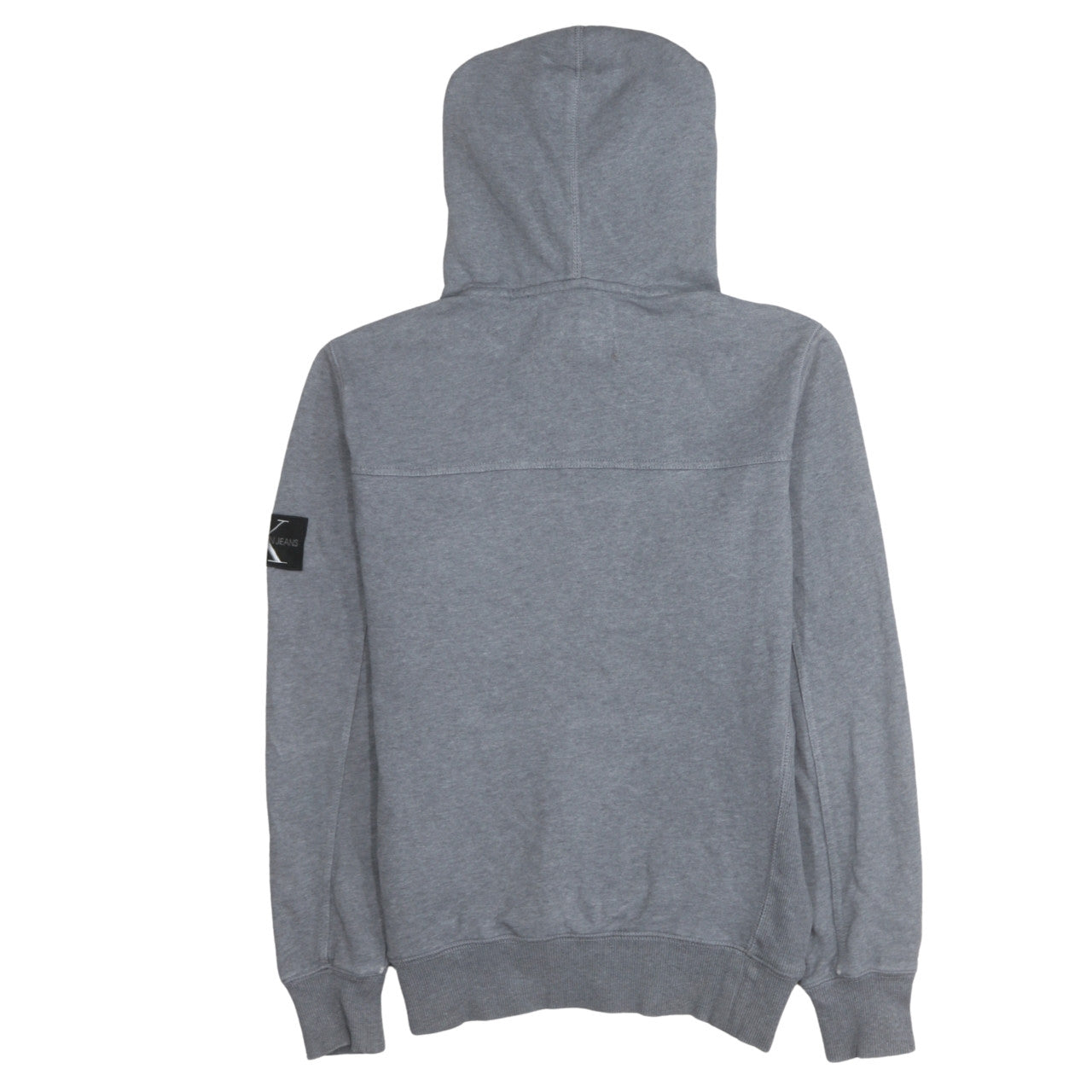 Mens UK Size S Calvin Klein Jeans Grey Pullover Hoodie