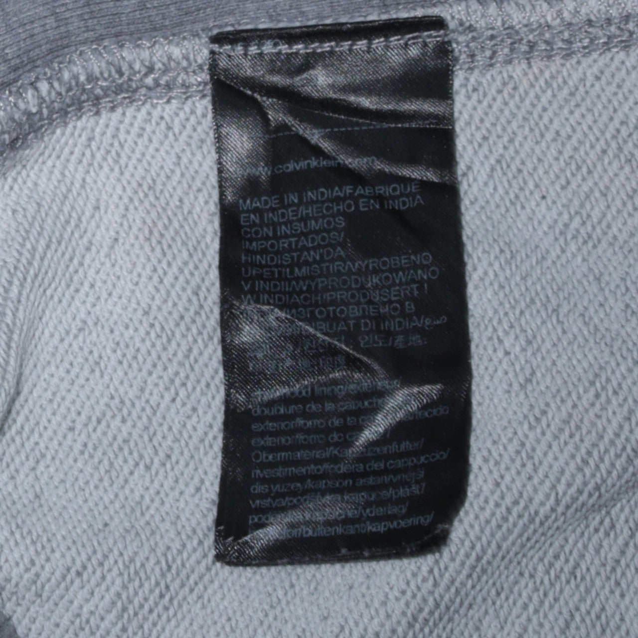 Mens UK Size S Calvin Klein Jeans Grey Pullover Hoodie