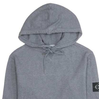 Mens UK Size S Calvin Klein Jeans Grey Pullover Hoodie