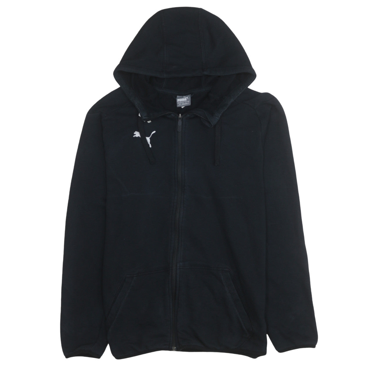 Mens UK Size S PUMA Black Full Zip Hoodie