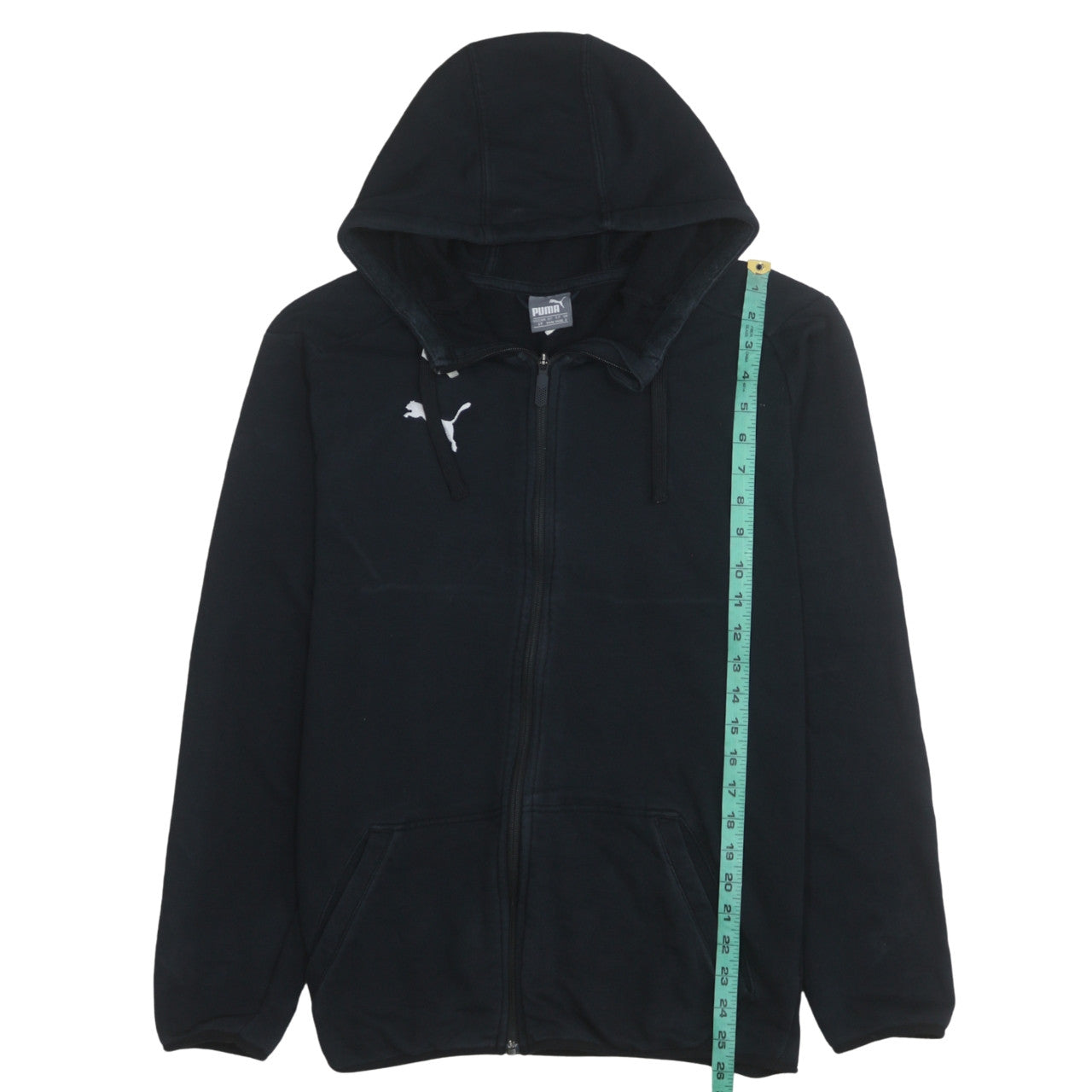 Mens UK Size S PUMA Black Full Zip Hoodie