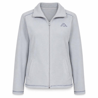 Kappa Women Grey Fleece Full Zip Jacket Size M