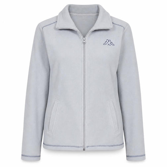 Kappa Women Grey Fleece Full Zip Jacket Size M