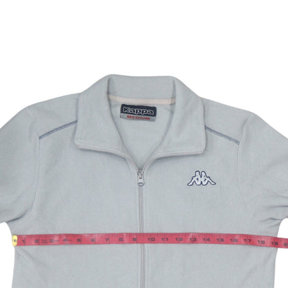 Kappa Women Grey Fleece Full Zip Jacket Size M