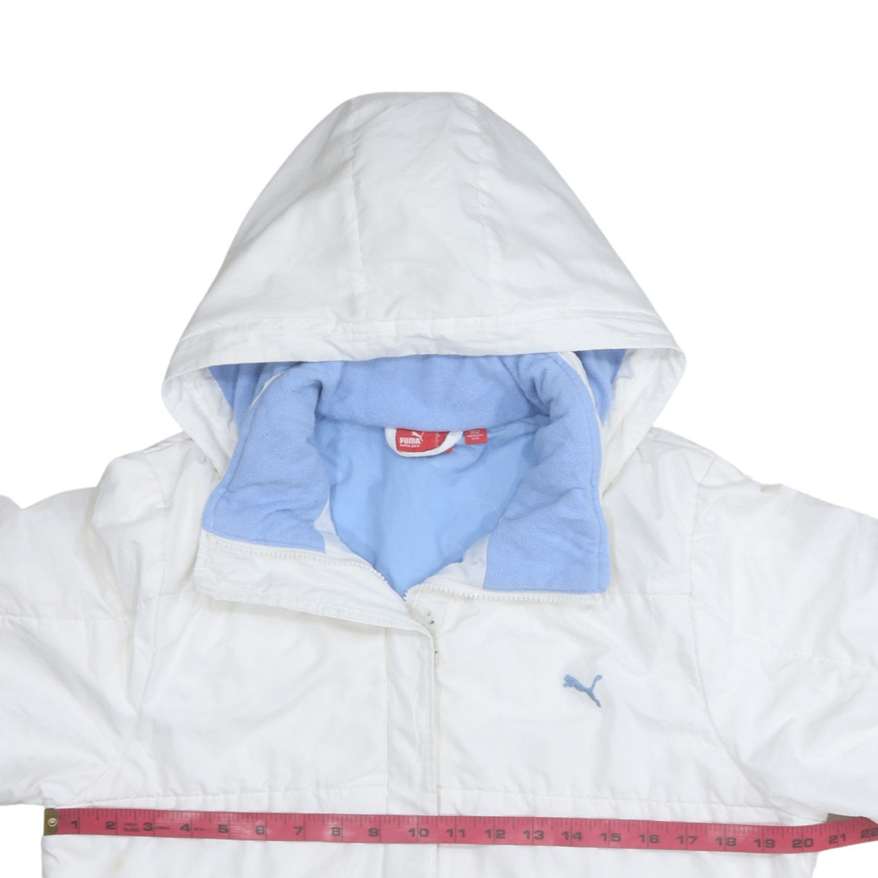Womens UK Size M PUMA White Puffer Jacket