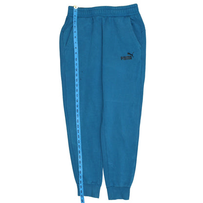 Puma Men's Blue Jogger Sweatpants M Regular Fit Tapered Fleece