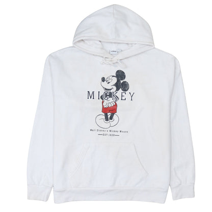Womens UK Size M Primark White Pullover Hoodie