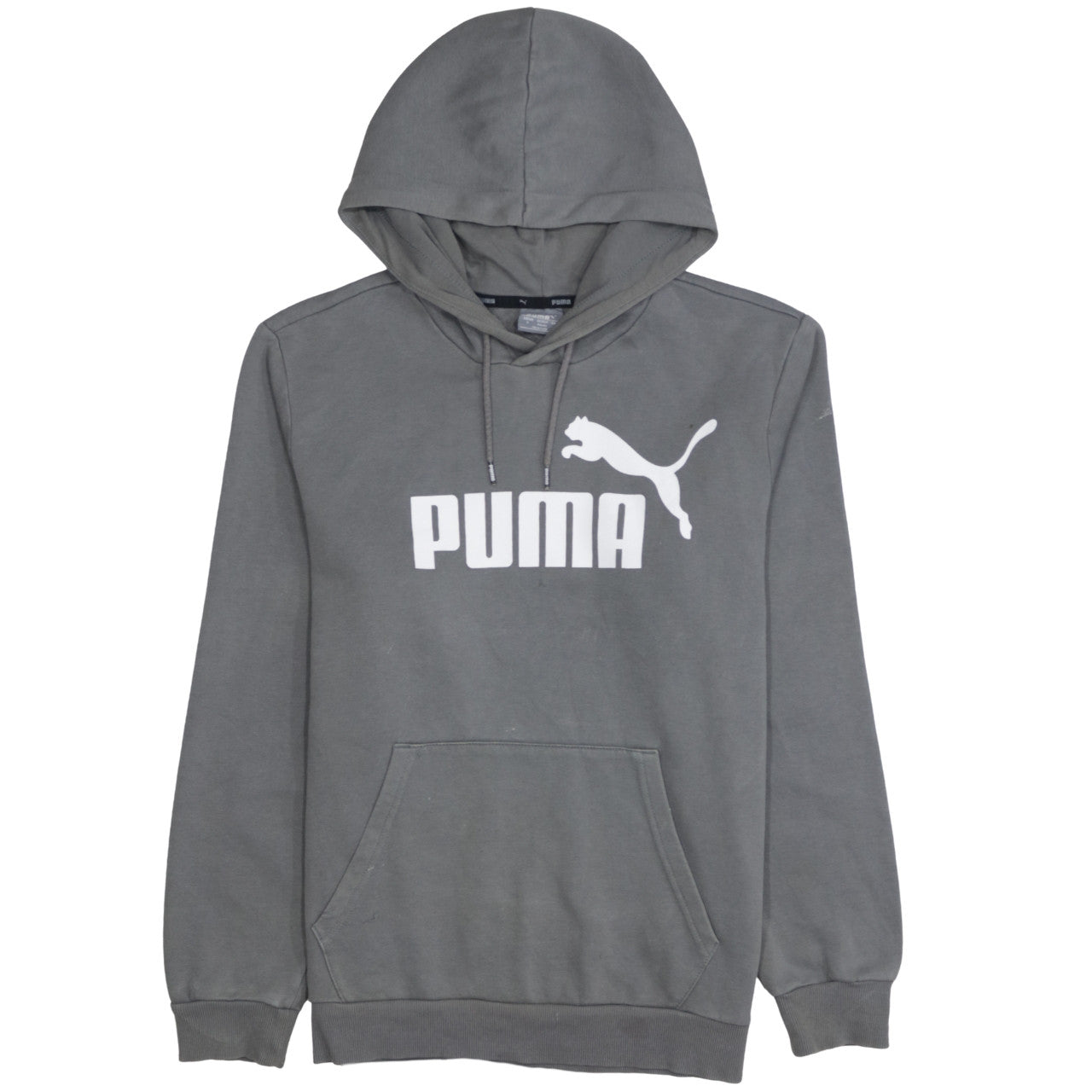 Mens UK Size S PUMA Grey Pullover Hoodie