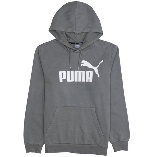 Mens UK Size S PUMA Grey Pullover Hoodie