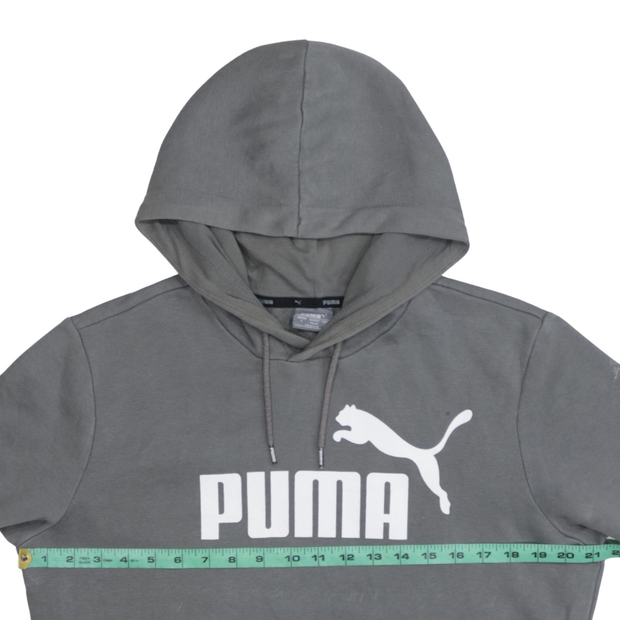 Mens UK Size S PUMA Grey Pullover Hoodie
