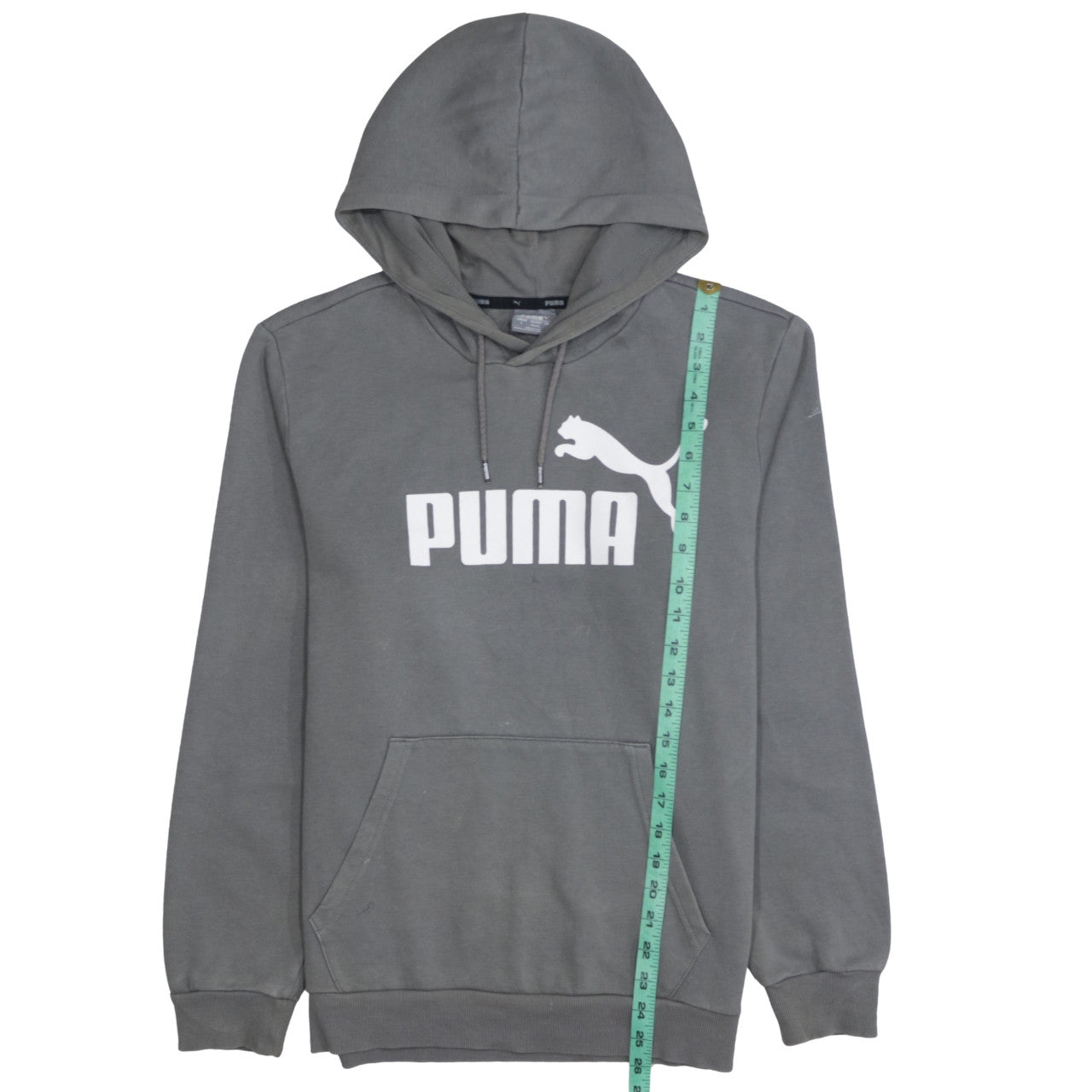 Mens UK Size S PUMA Grey Pullover Hoodie