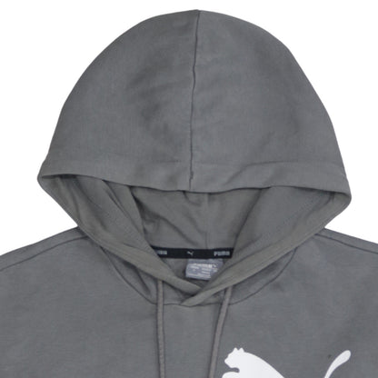 Mens UK Size S PUMA Grey Pullover Hoodie