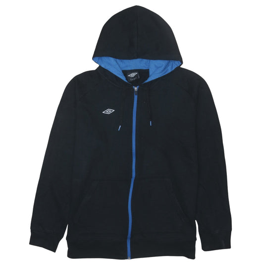 Mens UK Size L Umbro Black Full Zip Hoodie