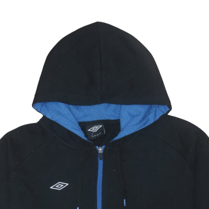 Mens UK Size L Umbro Black Full Zip Hoodie