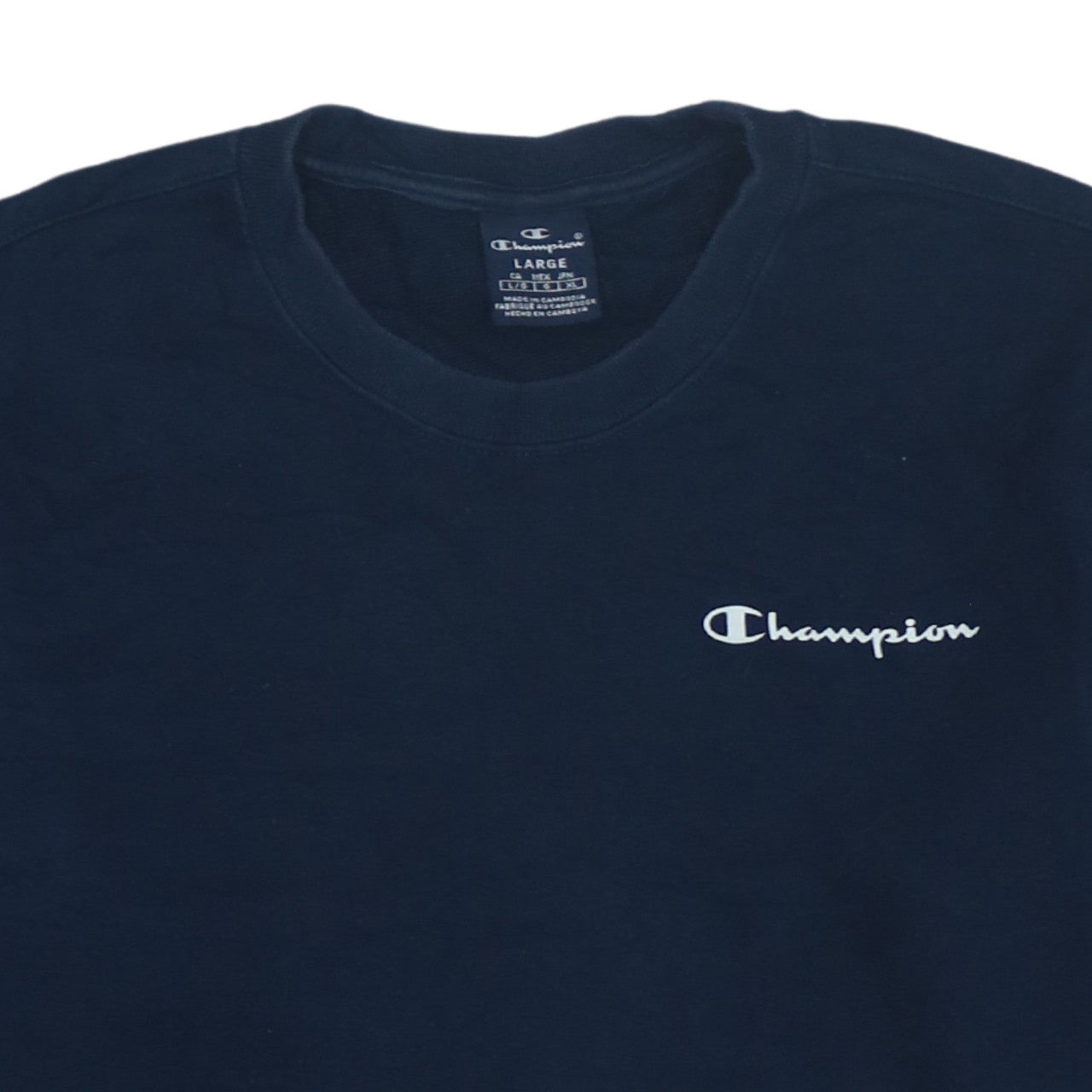Mens UK Size L Champion Blue Pullover Sweatshirt