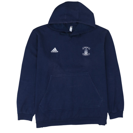 Mens UK Size 2XL adidas Blue Pullover Hoodie