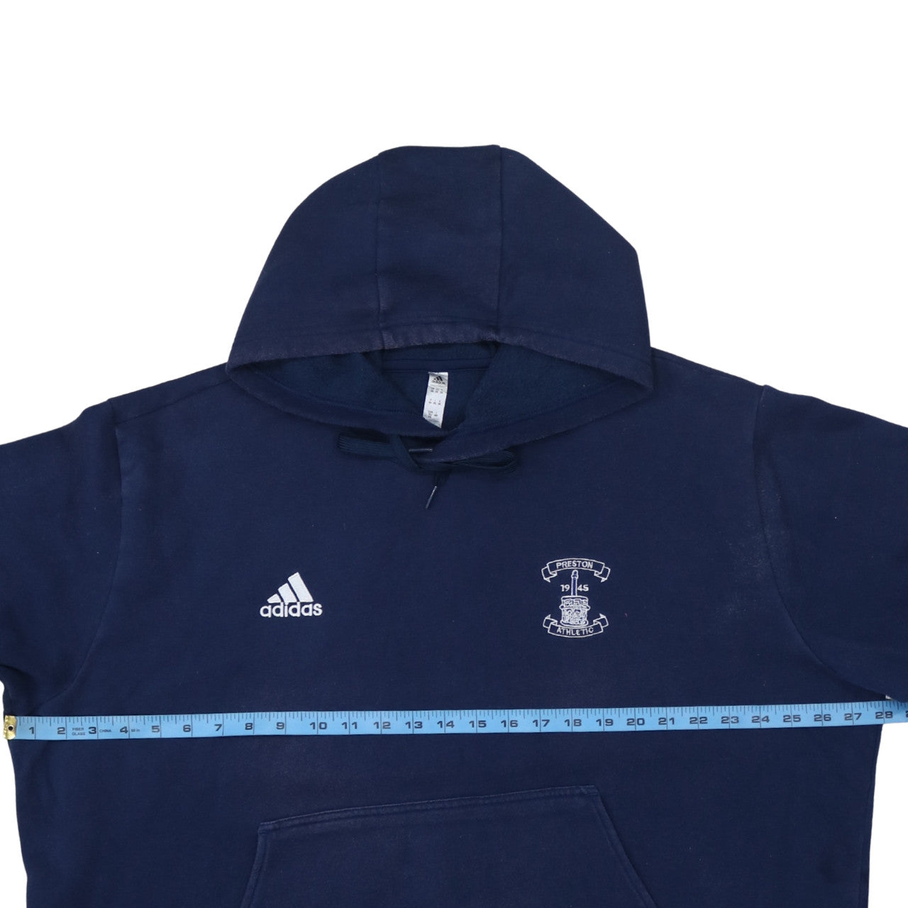 Mens UK Size 2XL adidas Blue Pullover Hoodie