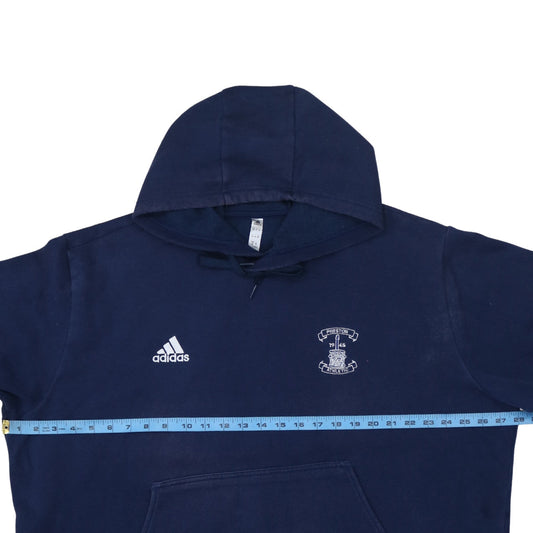 Mens UK Size 2XL adidas Blue Pullover Hoodie