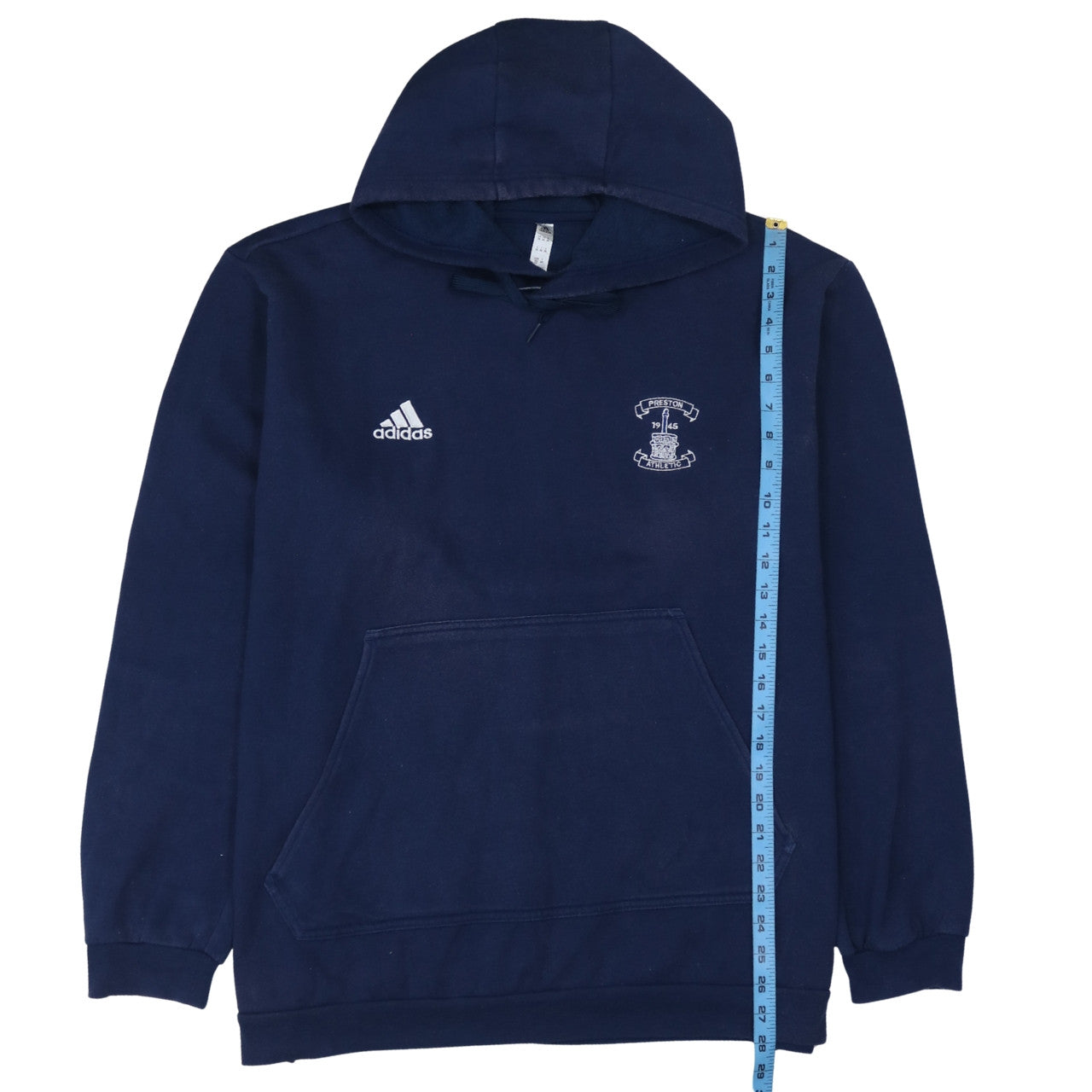 Mens UK Size 2XL adidas Blue Pullover Hoodie