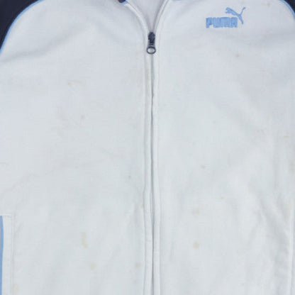 Puma Men's Blue Track Jacket L Full Zip Retro Sportswear