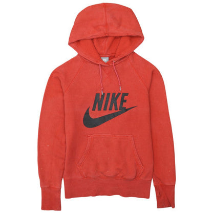 Womens UK Size M Nike Red Pullover Hoodie
