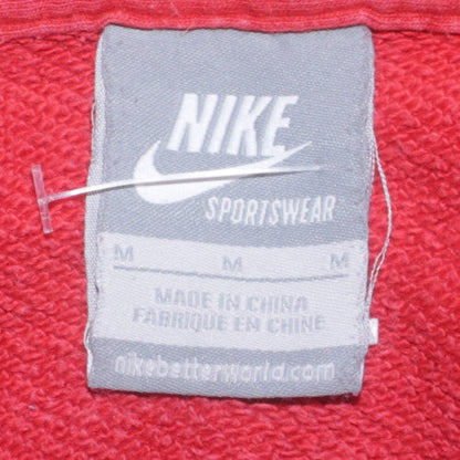 Womens UK Size M Nike Red Pullover Hoodie