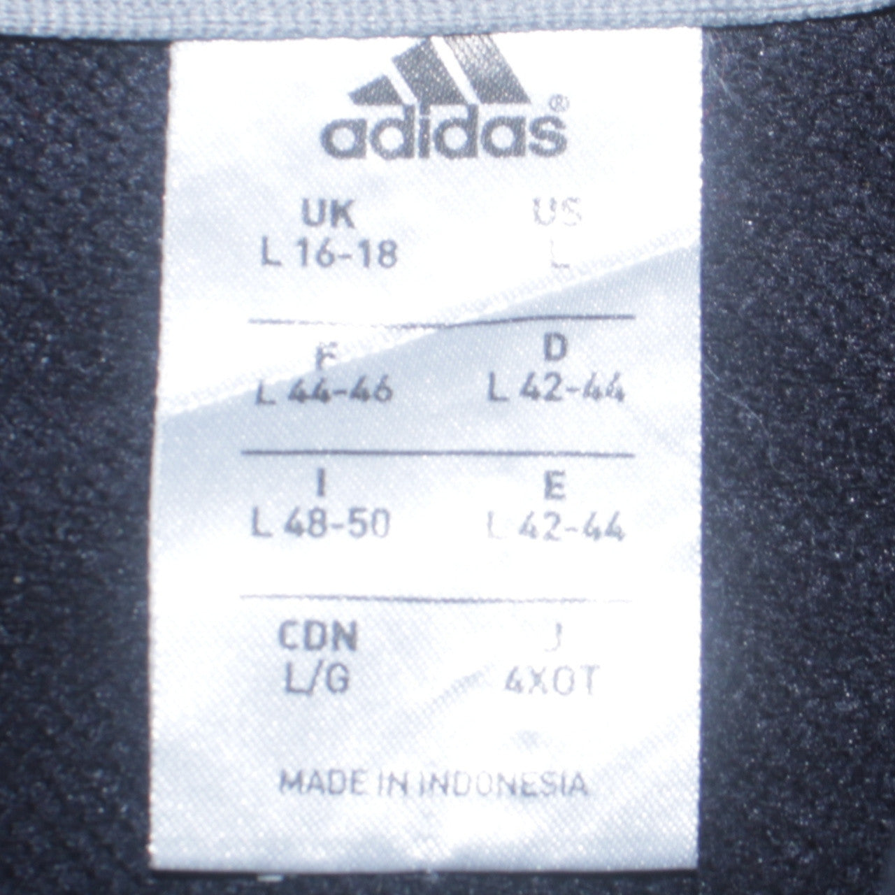 Womens UK Size L adidas Black Full Zip Hoodie