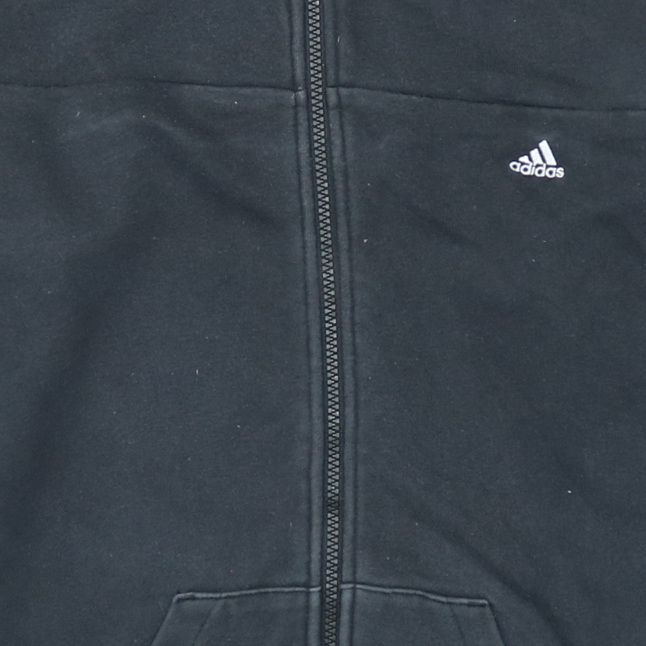 Womens UK Size L adidas Black Full Zip Hoodie