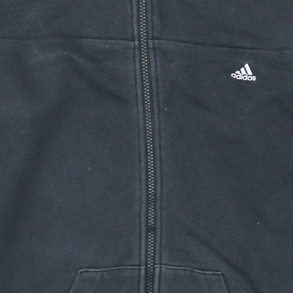 Womens UK Size L adidas Black Full Zip Hoodie