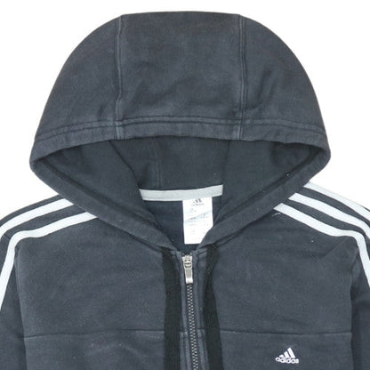 Womens UK Size L adidas Black Full Zip Hoodie